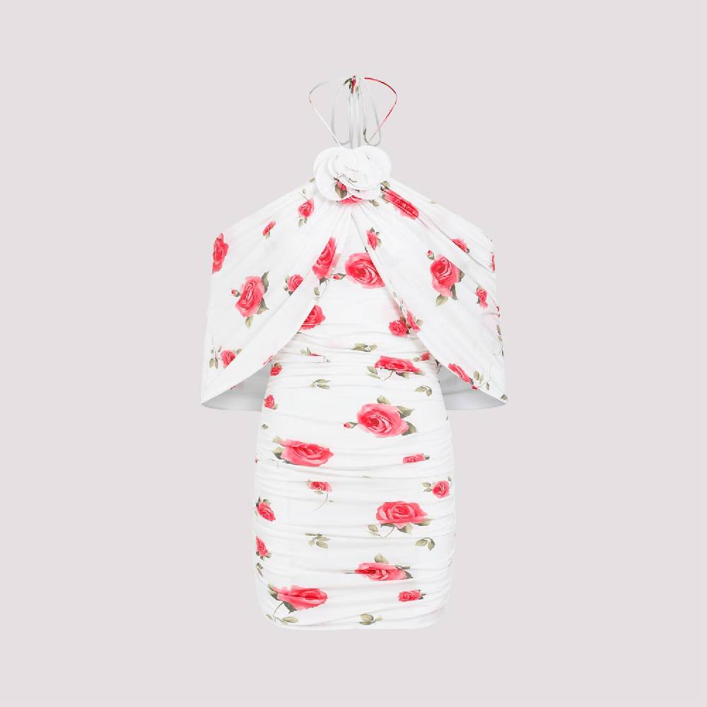 MAGDA BUTRYM  Mini Abito Bianco Crema con Rose di MAGDA BUTRYM Sconto di tempo limitato