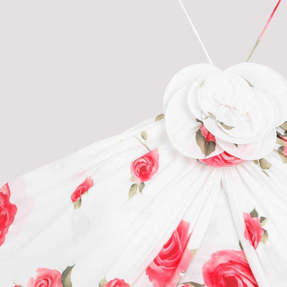 MAGDA BUTRYM  Mini Abito Bianco Crema con Rose di MAGDA BUTRYM Sconto di tempo limitato