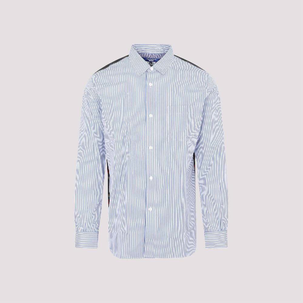 JUNYA WATANABE  Camicia Uomo Junya Watanabe Cotone Blu a Righe e Quadri Negozio online di fabbrica