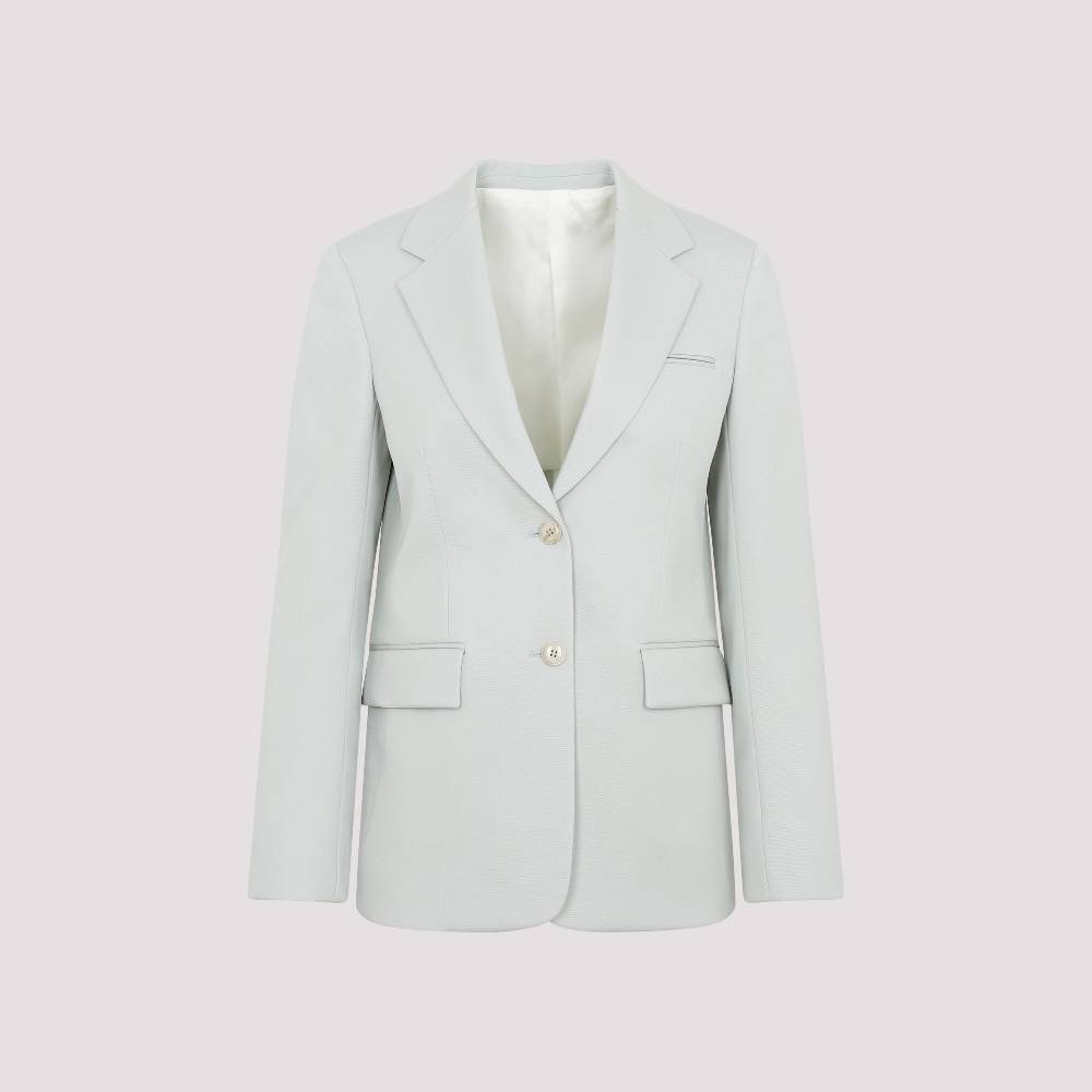 LANVIN  Blazer da Donna Verde Salvia in Lana Vergine LANVIN Prezzo di fabbrica
