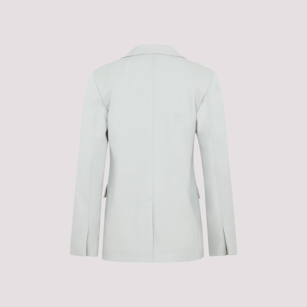 LANVIN  Blazer da Donna Verde Salvia in Lana Vergine LANVIN Prezzo di fabbrica