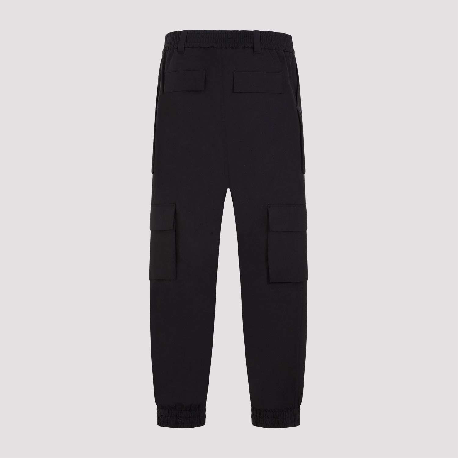 ALEXANDER MCQUEEN  Pantaloni Cargo Neri in Cotone da Uomo Alexander McQueen Offerta natalizia