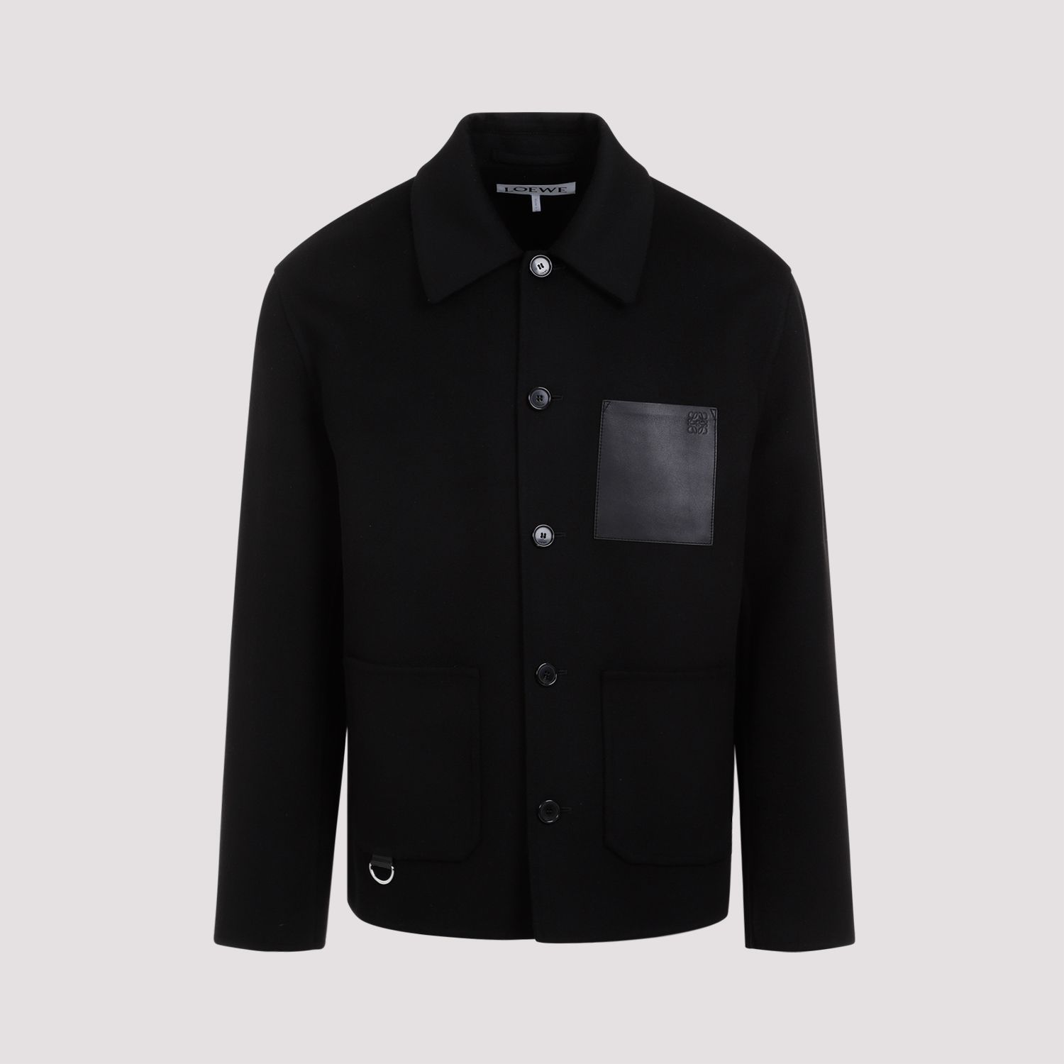 LOEWE  Giacca da Lavoro Uomo Loewe in Lana e Cashmere Nera Offerta Anniversario