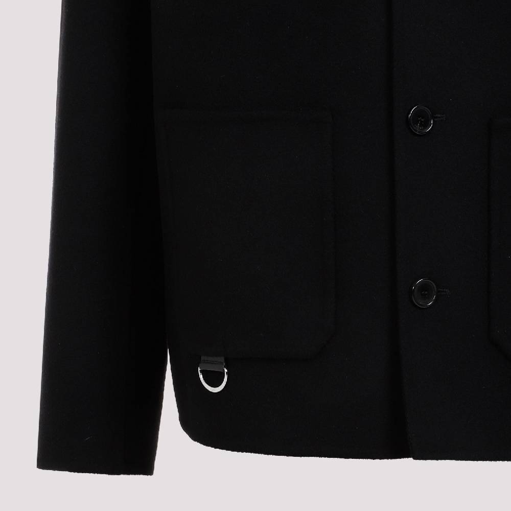 LOEWE  Giacca da Lavoro Uomo Loewe in Lana e Cashmere Nera Offerta Anniversario