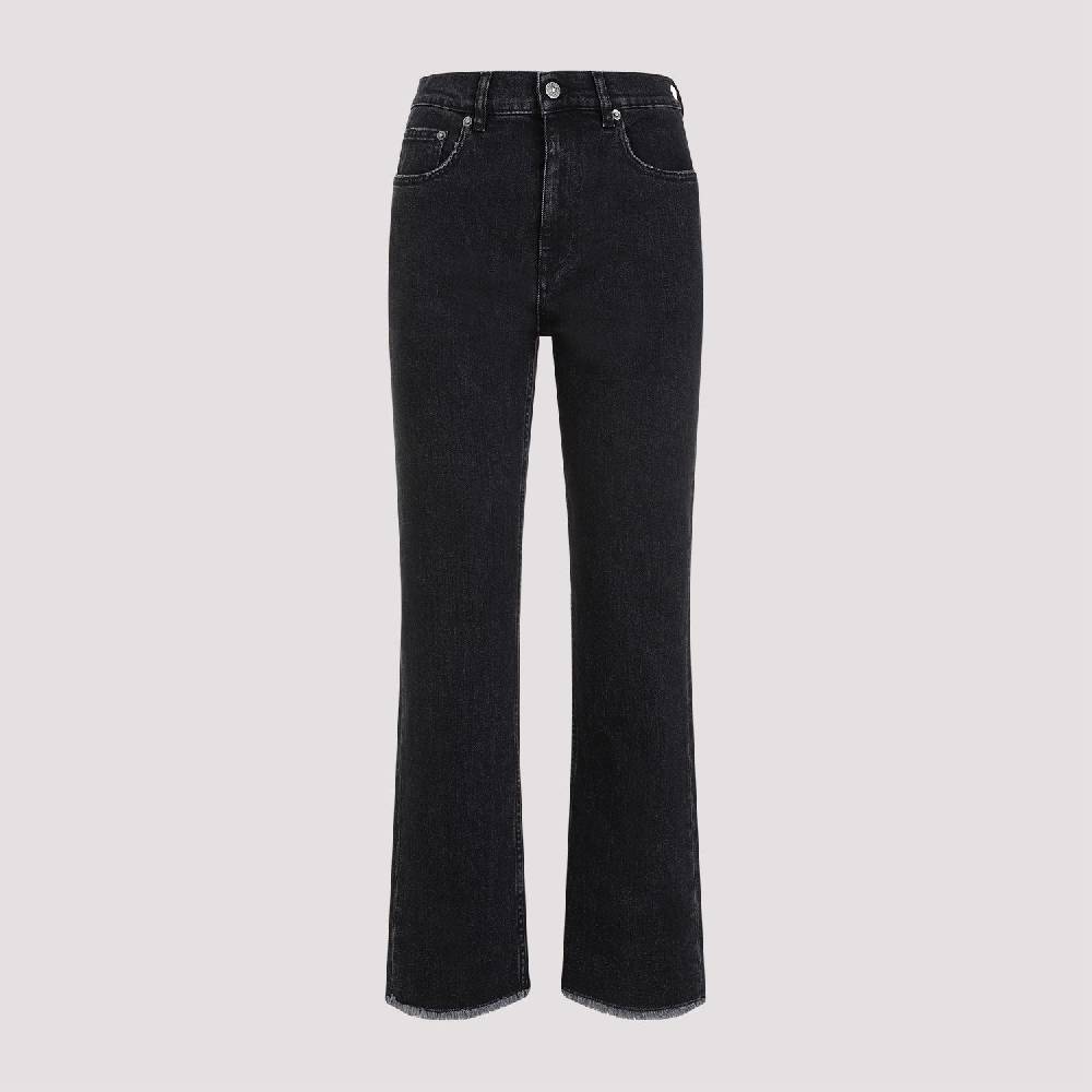 GOLDEN GOOSE  Jeans Svasati Cropped Cotone Nero Golden Goose Offerta temporanea