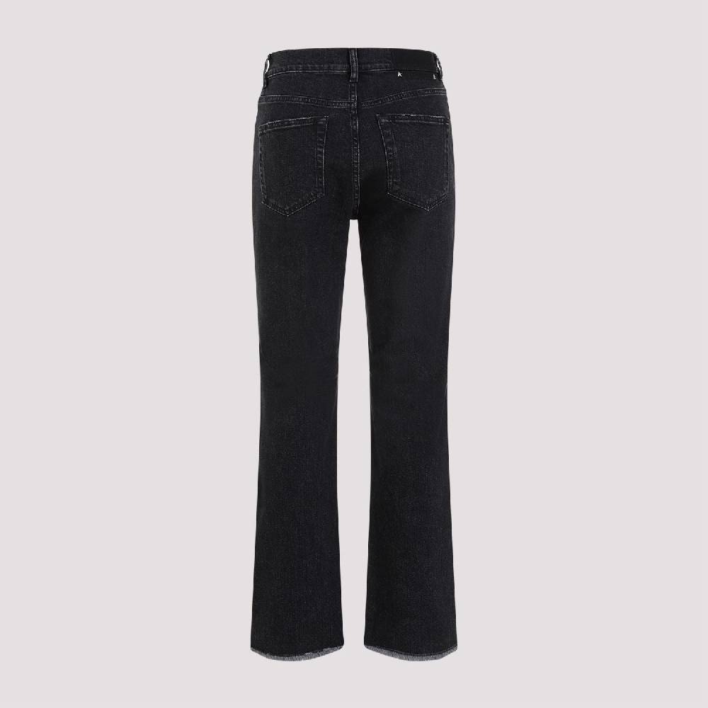 GOLDEN GOOSE  Jeans Svasati Cropped Cotone Nero Golden Goose Offerta temporanea