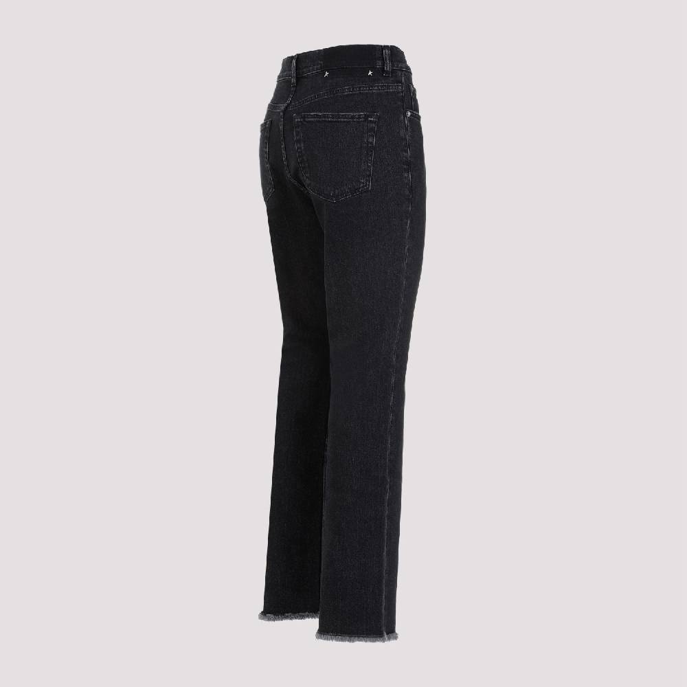 GOLDEN GOOSE  Jeans Svasati Cropped Cotone Nero Golden Goose Offerta temporanea