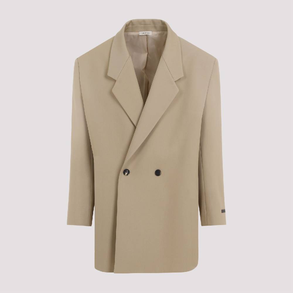FEAR OF GOD  Blazer Beige in Lana e Cotone Fear of God | Giacche Uomo Bestseller