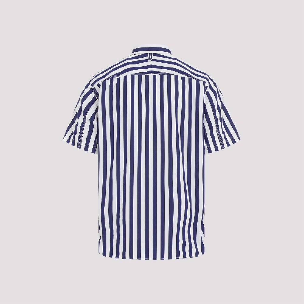 JUNYA WATANABE  Camicia a Righe Cotone Junya Watanabe - Bianco/Marina Offerte giornaliere