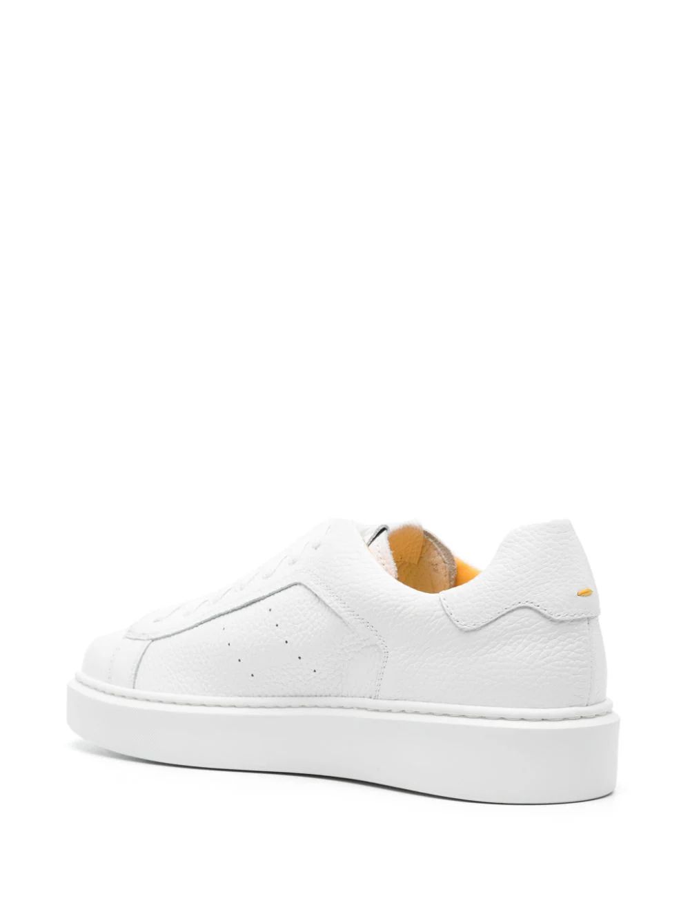 DOUCAL'S  Sneakers in Pelle Tumbled Doucal's - Scarpe Uomo Bianche Rilascio limitato