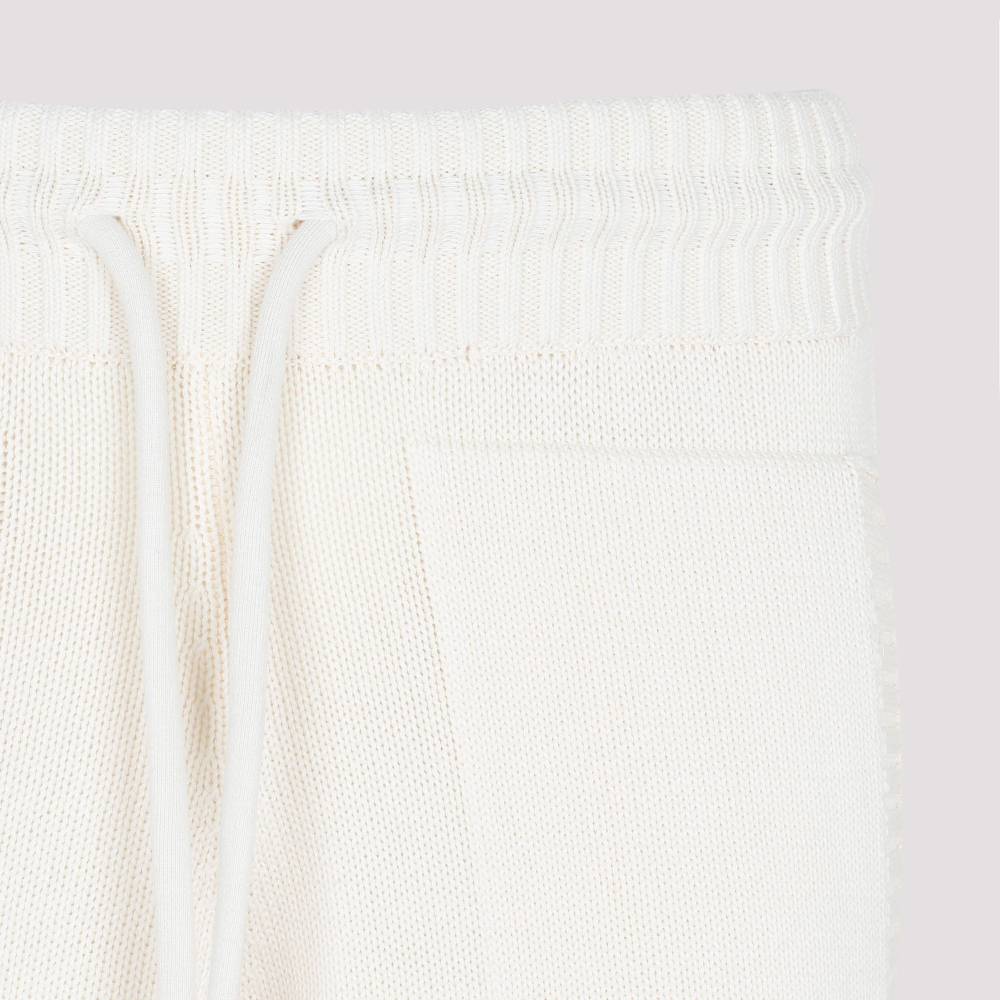 OFF-WHITE  Pantaloni Maglia Diag in Cotone Beige Off-White ACQUISTA ORA
