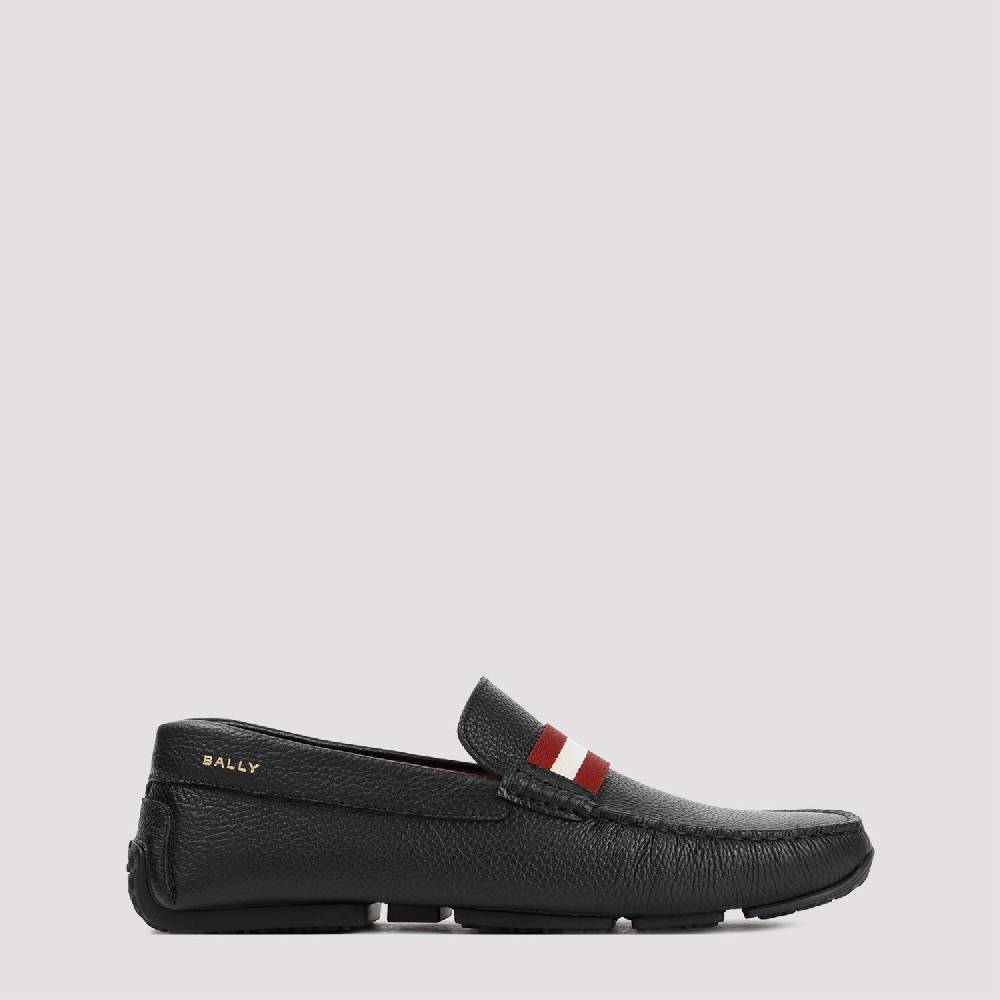 BALLY  Mocassini da Uomo in Vitello Nero Grana Bally Fino al 60% di sconto