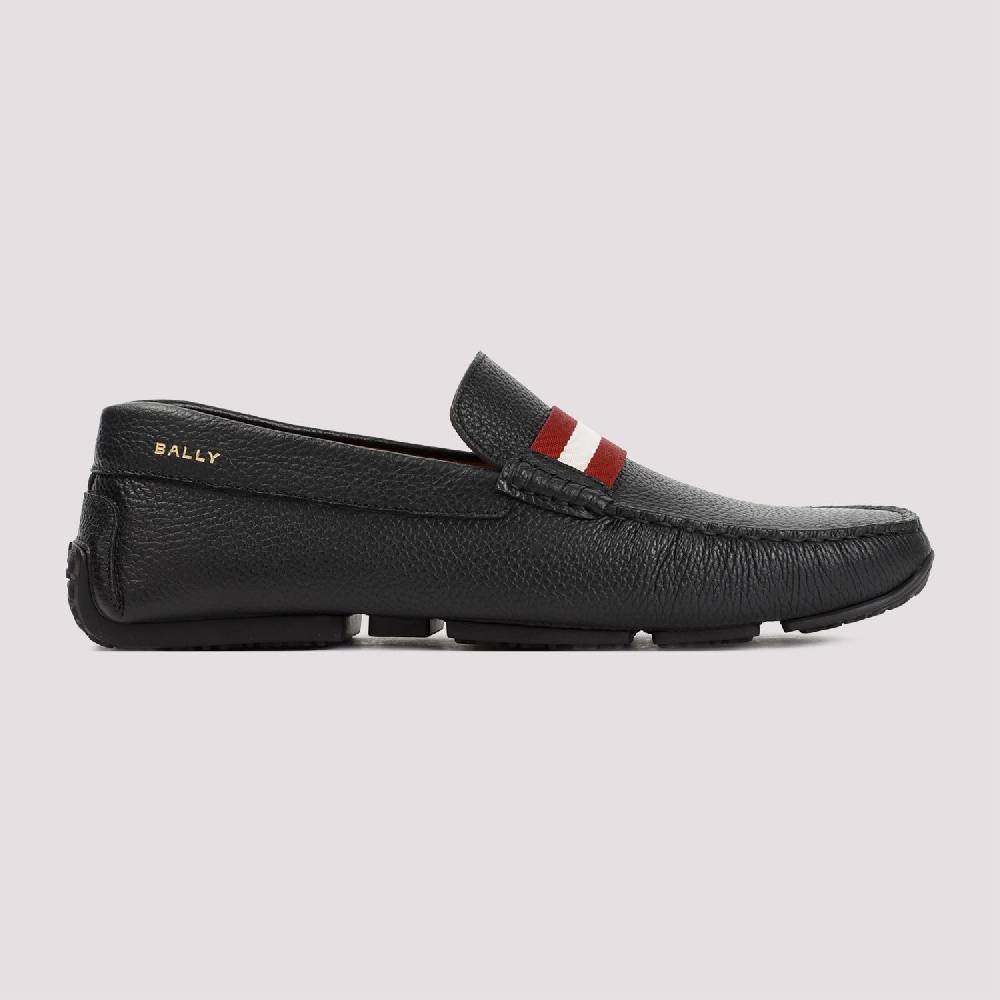 BALLY  Mocassini da Uomo in Vitello Nero Grana Bally Fino al 60% di sconto