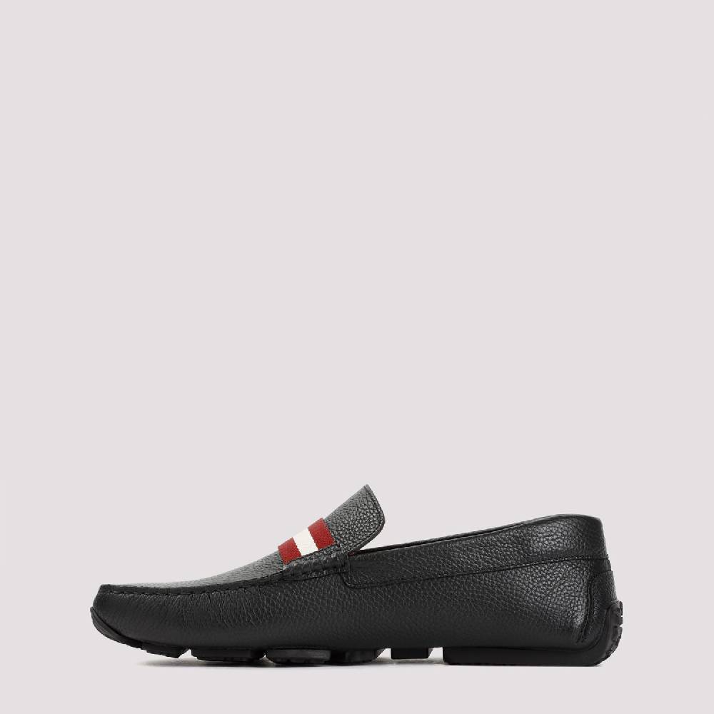 BALLY  Mocassini da Uomo in Vitello Nero Grana Bally Fino al 60% di sconto