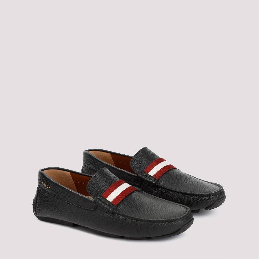 BALLY  Mocassini da Uomo in Vitello Nero Grana Bally Fino al 60% di sconto