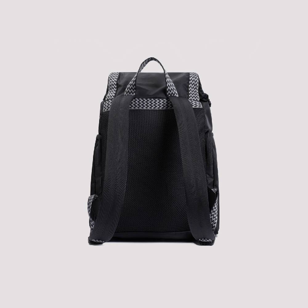 LANVIN  Zaino LANVIN Curb in Nylon Nero con Spallacci Regolabili 50% di sconto con spedizione gratuita