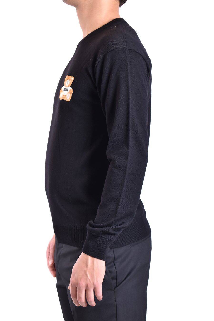 MOSCHINO  Maglione di Lana Nero Moschino Uomo V0902 7000555 Sottocosto