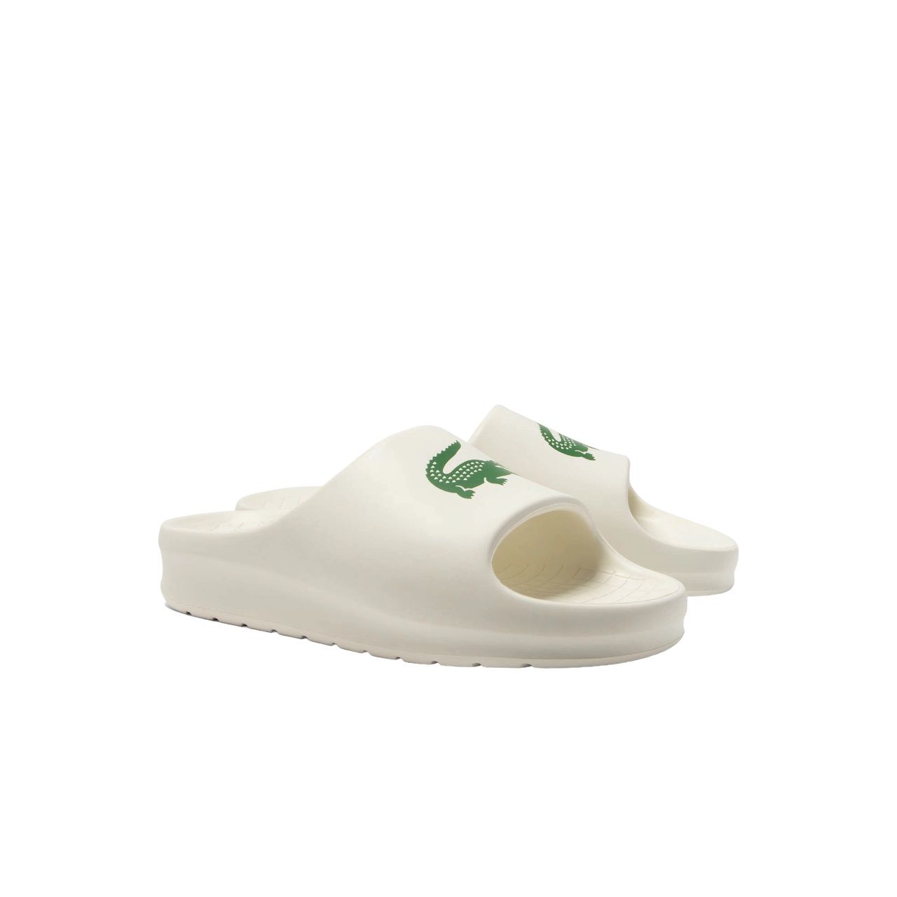 LACOSTE  Sandali Slide Lacoste Crema da Uomo - 100% Poliestere Novità