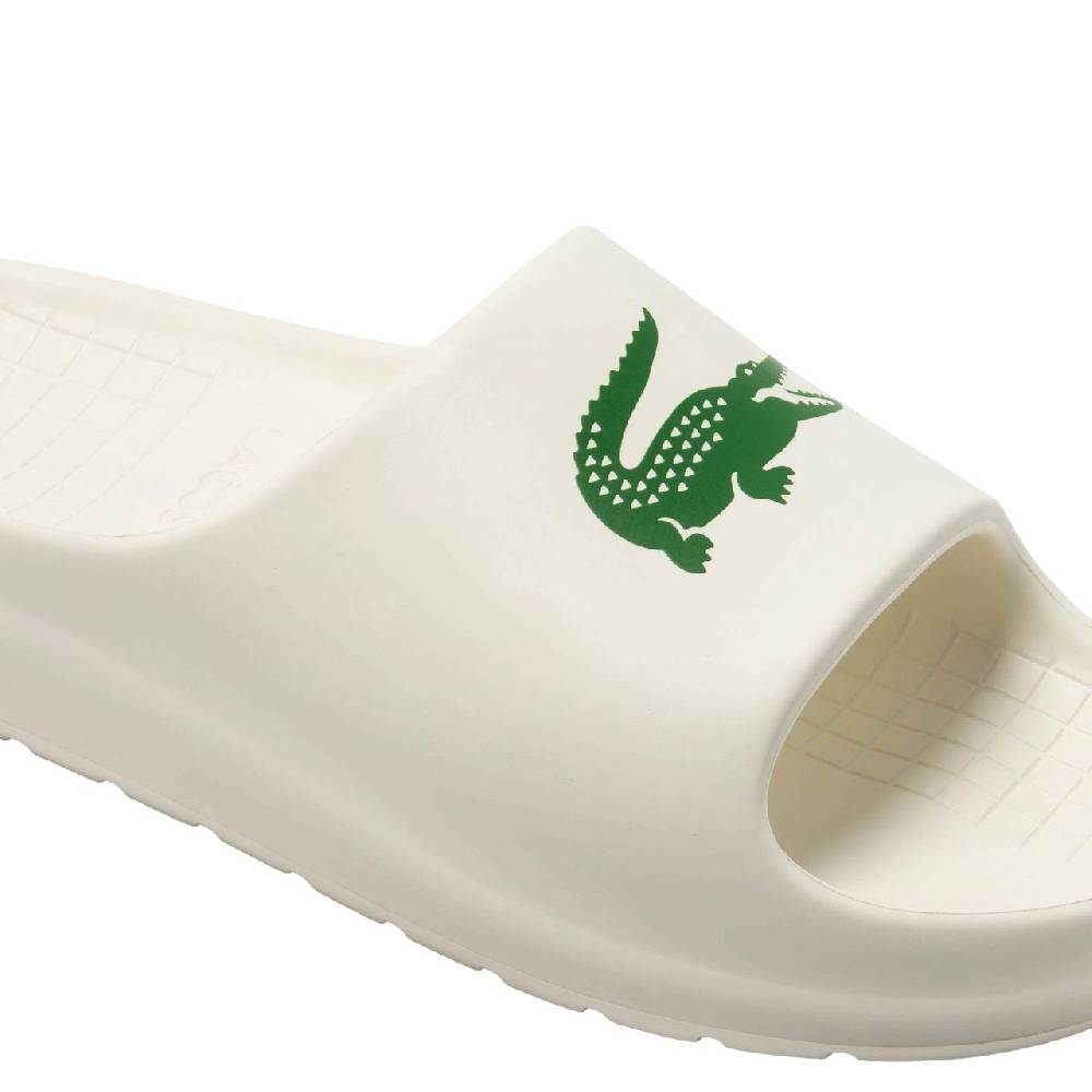 LACOSTE  Sandali Slide Lacoste Crema da Uomo - 100% Poliestere Novità