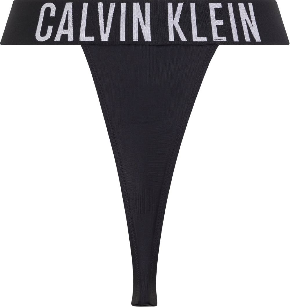 CALVIN KLEIN  Slip Bikini Calvin Klein Nero a Vita Alta Saldi