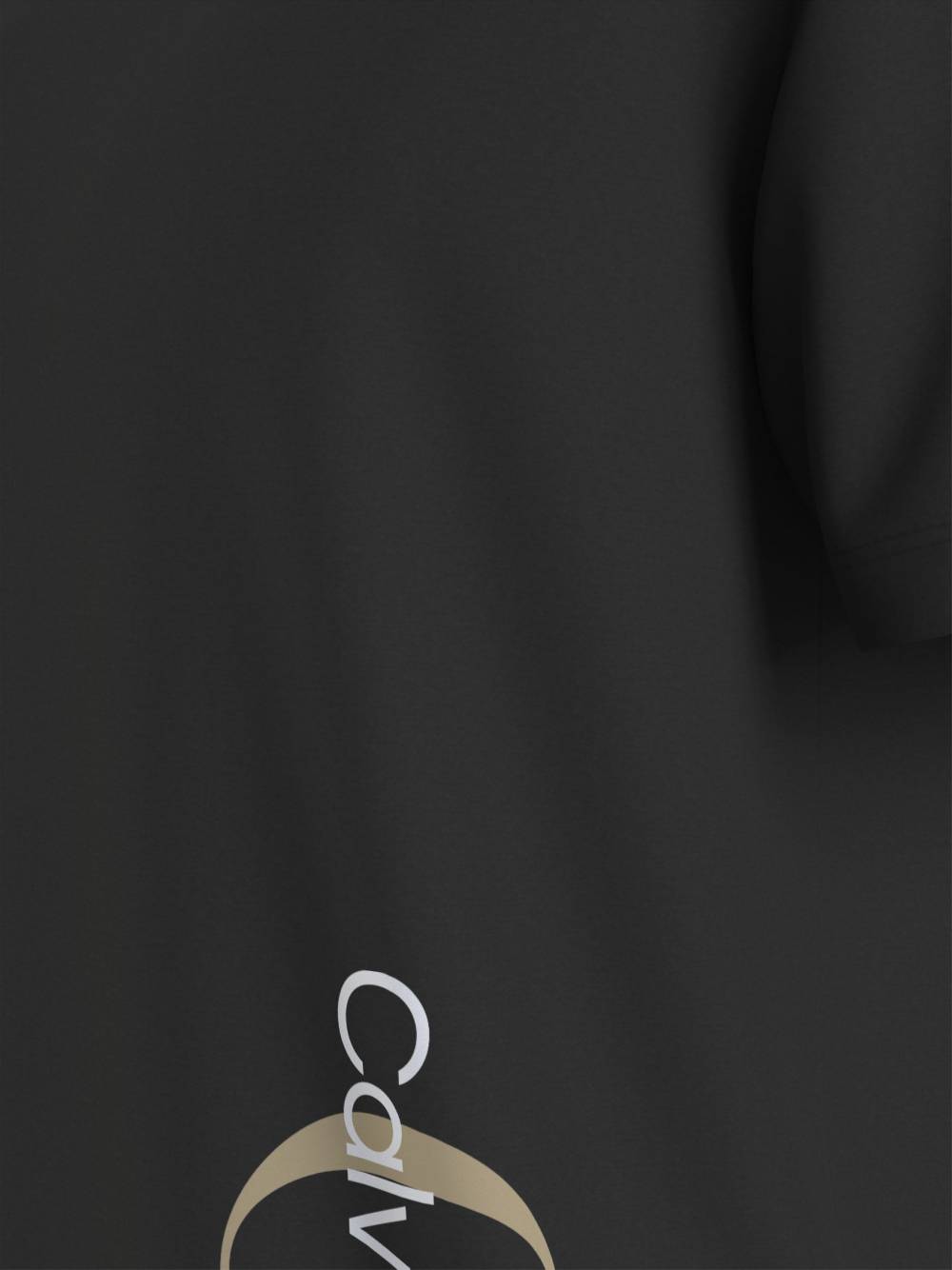 CALVIN KLEIN  T-shirt da Uomo Calvin Klein Nera in Cotone con Collo Rotondo Spedizione gratuita
