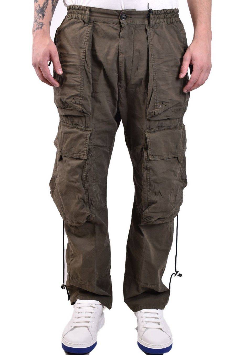DSQUARED2  Pantaloni Verdi Elasticizzati da Uomo DSQUARED2 Sconto di tempo limitato