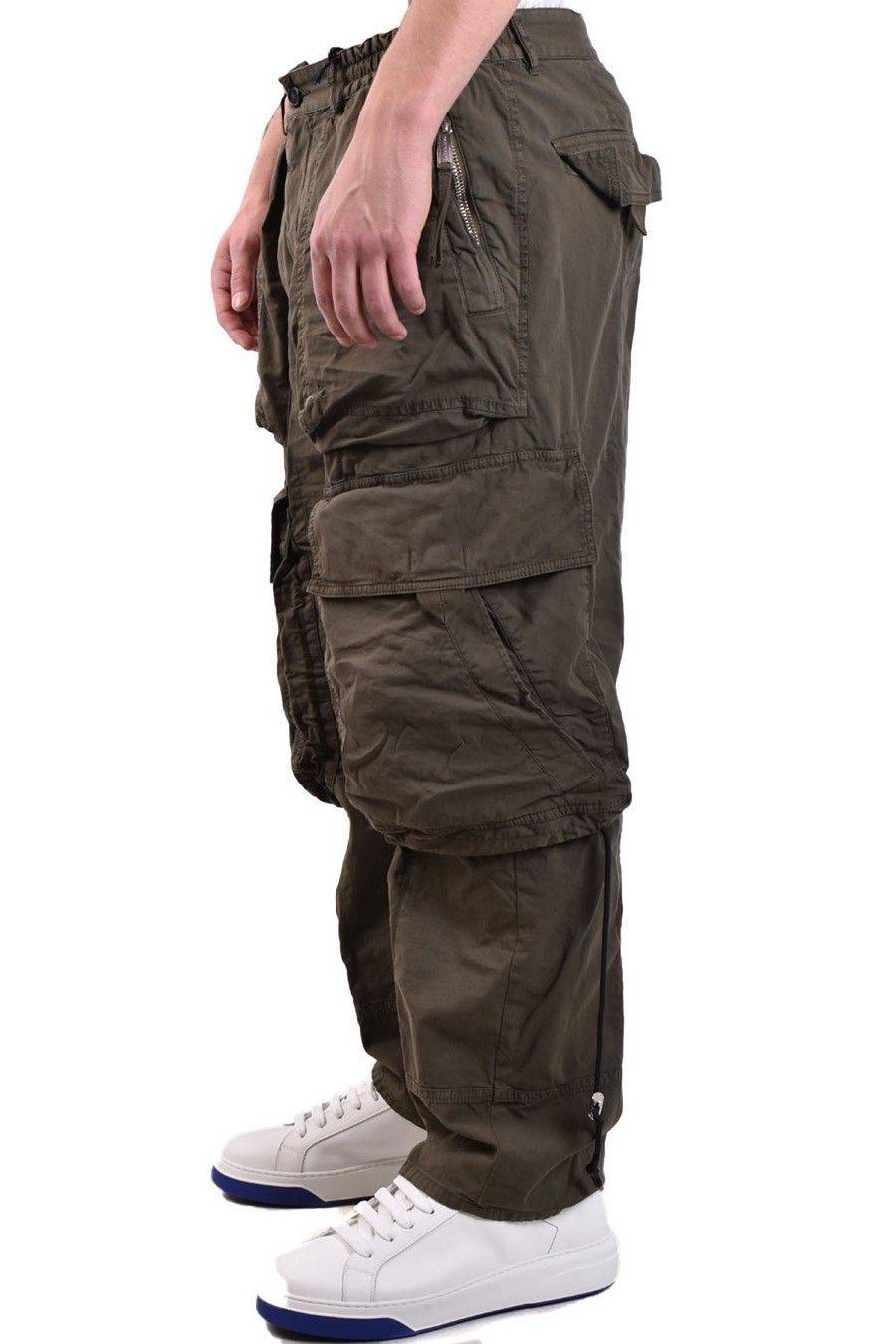 DSQUARED2  Pantaloni Verdi Elasticizzati da Uomo DSQUARED2 Sconto di tempo limitato