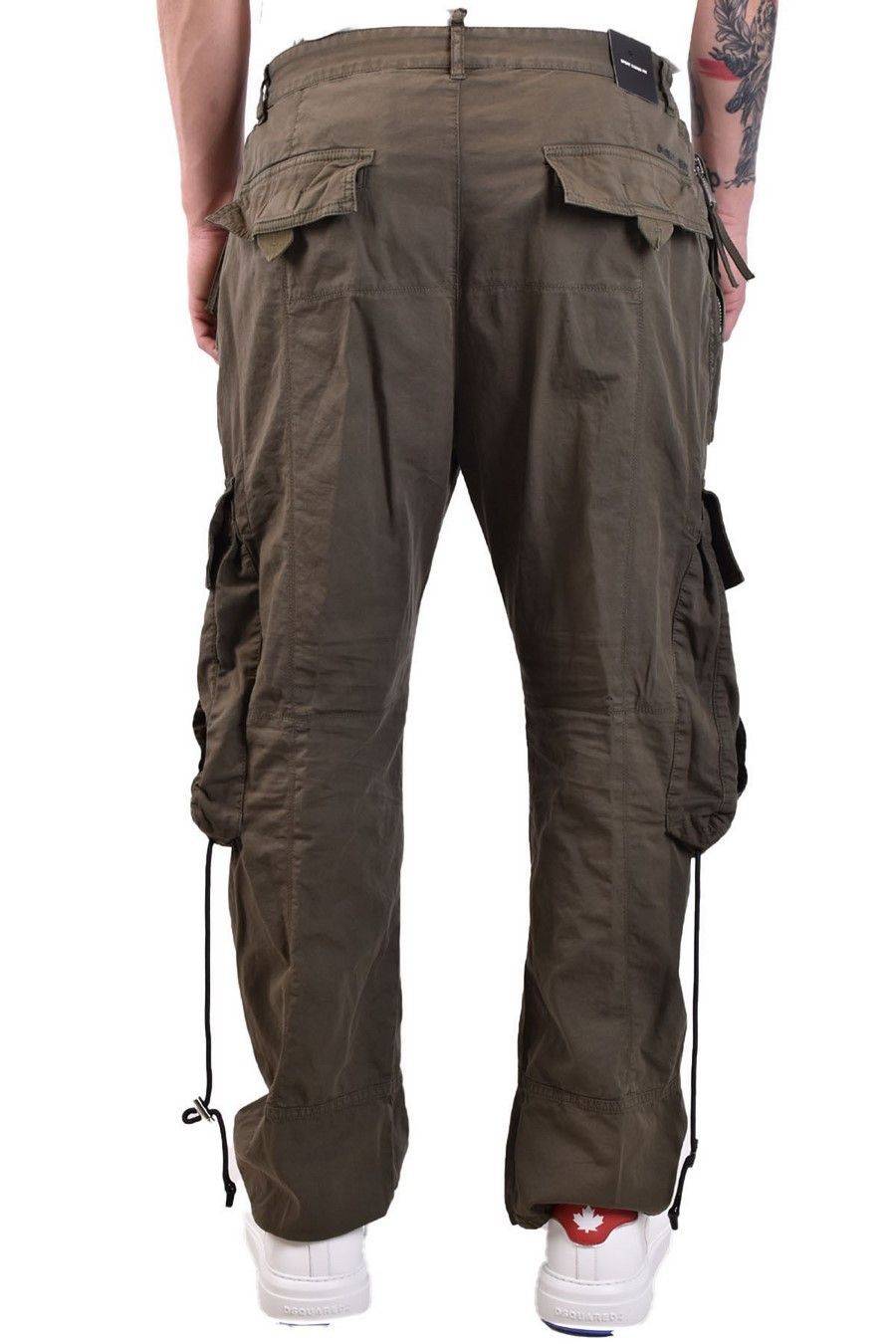 DSQUARED2  Pantaloni Verdi Elasticizzati da Uomo DSQUARED2 Sconto di tempo limitato
