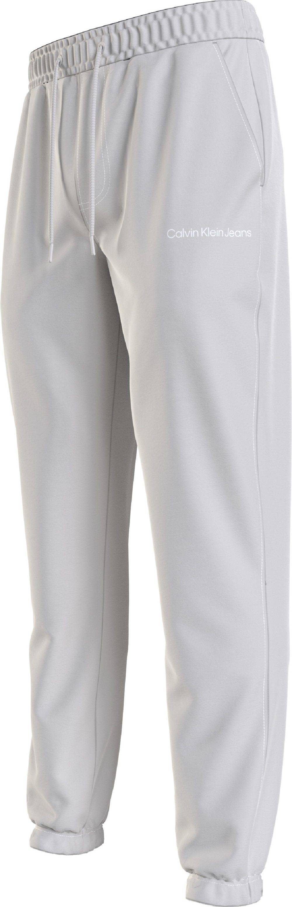 CALVIN KLEIN  Pantaloni Uomo Grigi in Cotone Calvin Klein Prezzo di fabbrica