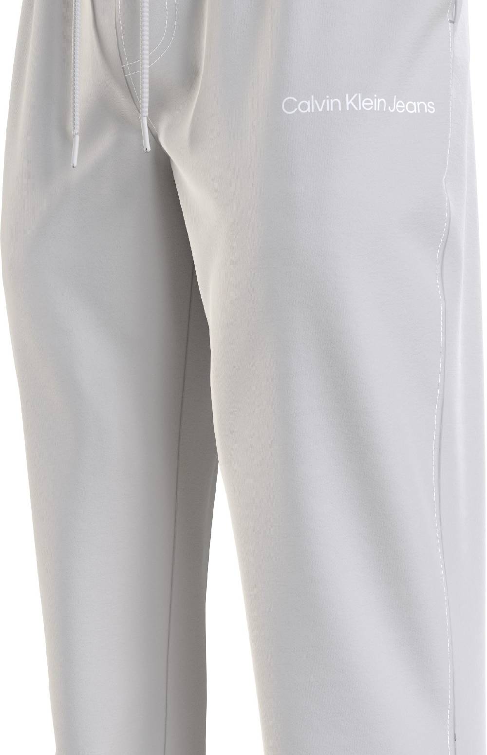 CALVIN KLEIN  Pantaloni Uomo Grigi in Cotone Calvin Klein Prezzo di fabbrica