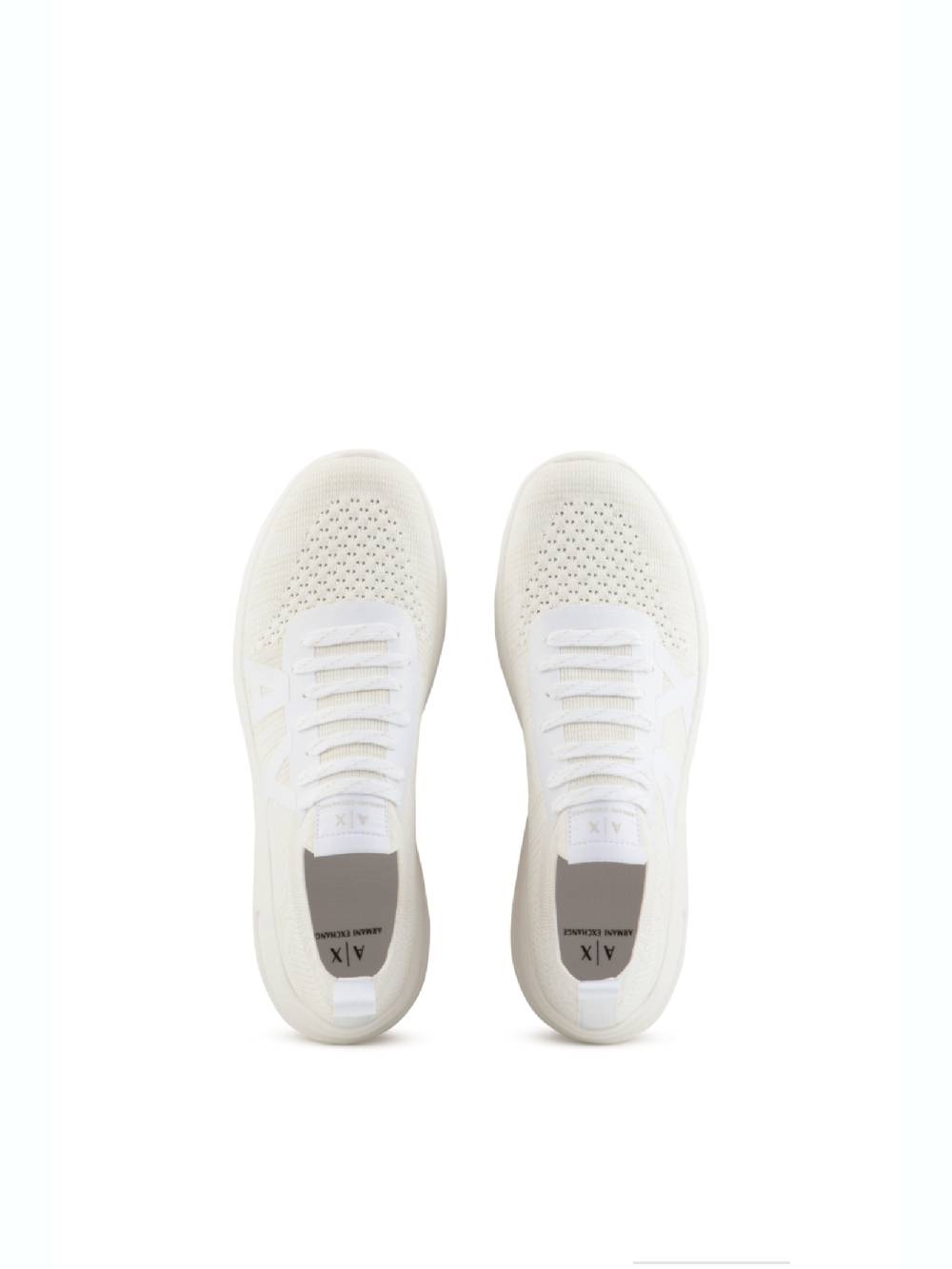ARMANI EXCHANGE  Sneakers Bianche in Pelle da Uomo Armani Exchange Fornitura limitata