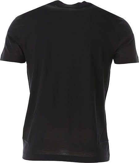 EMPORIO ARMANI  T-Shirt Uomo Emporio Armani in Lyocell e Cotone Nero Offerta per la Festa della Mamma