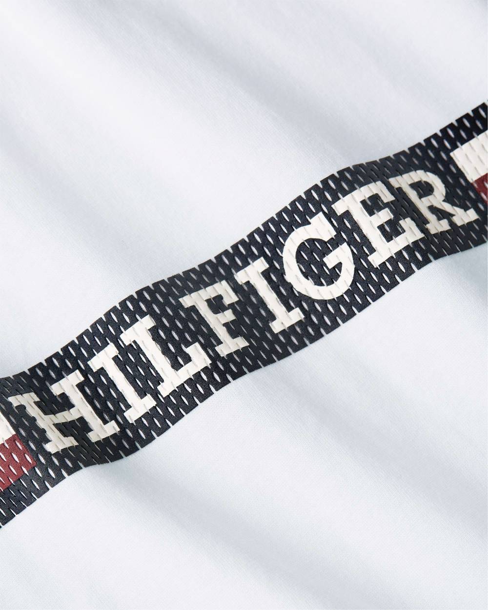TOMMY HILFIGER  T-Shirt da Uomo Tommy Hilfiger in Cotone Bianco Smaltimento dello stoccaggio