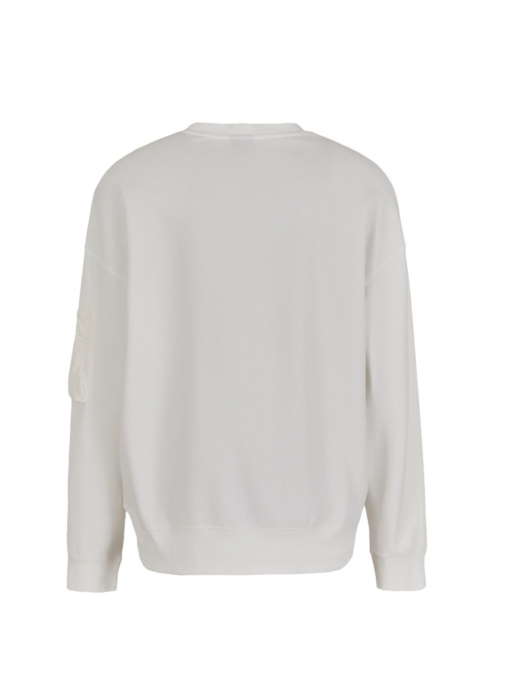 ARMANI EXCHANGE  Felpa Bianca in Cotone Misto Uomo Armani Exchange Online Outlet