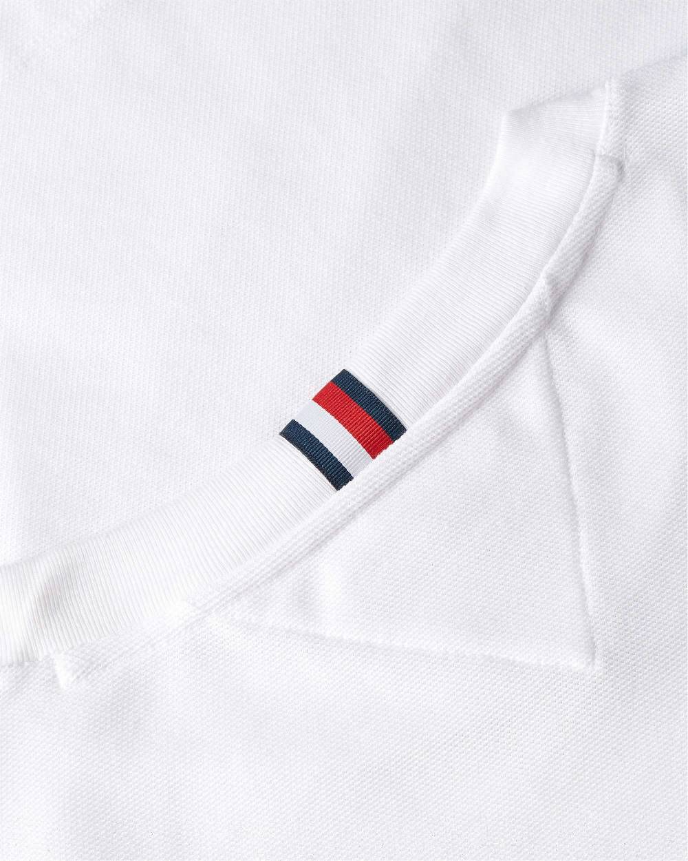 TOMMY HILFIGER  T-Shirt Uomo Tommy Hilfiger Bianca Regular Fit - Misto Cotone Offerta temporanea