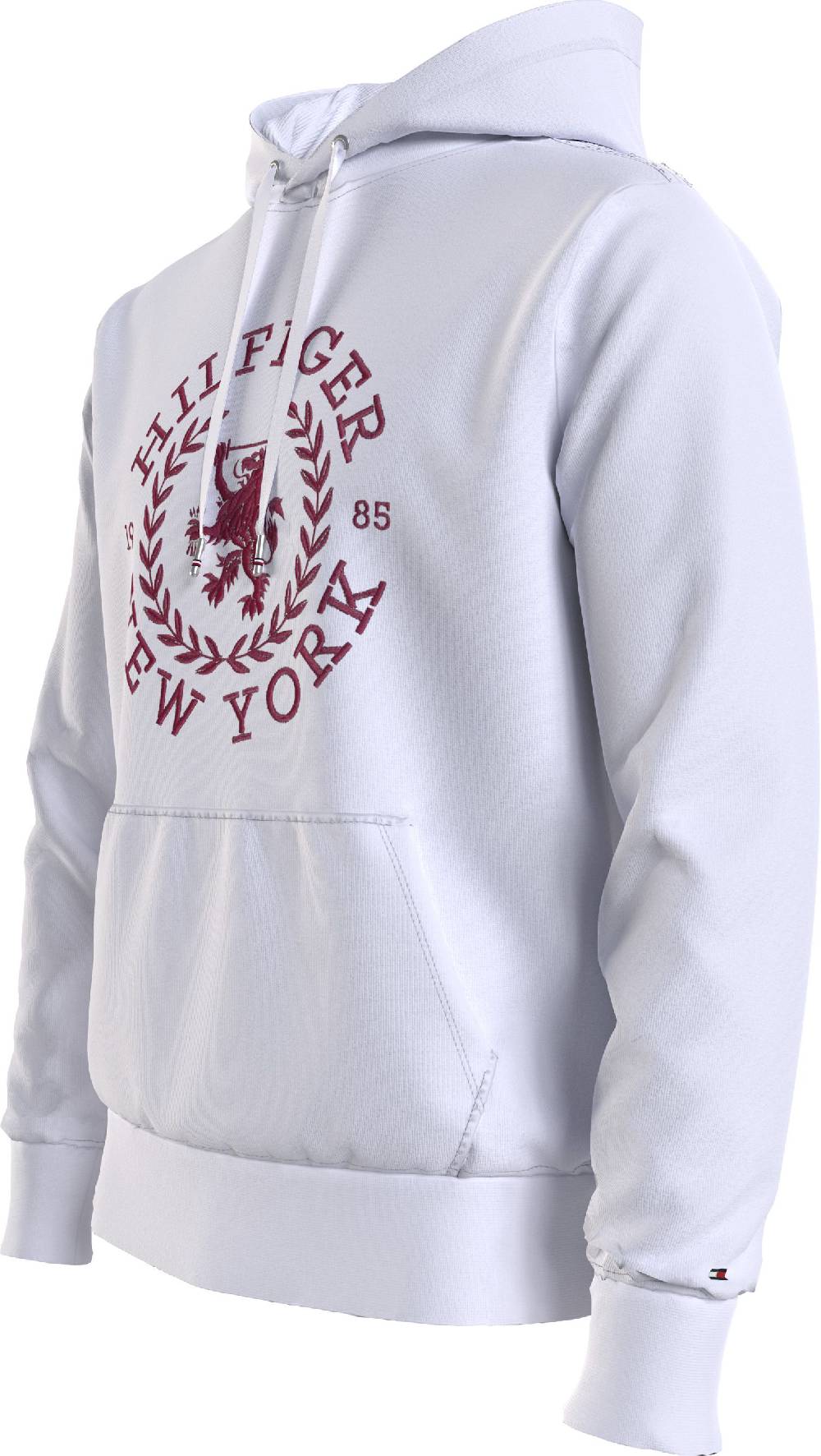 TOMMY HILFIGER  Felpa con Cappuccio Bianca in Cotone da Uomo Tommy Hilfiger Offerte esclusive