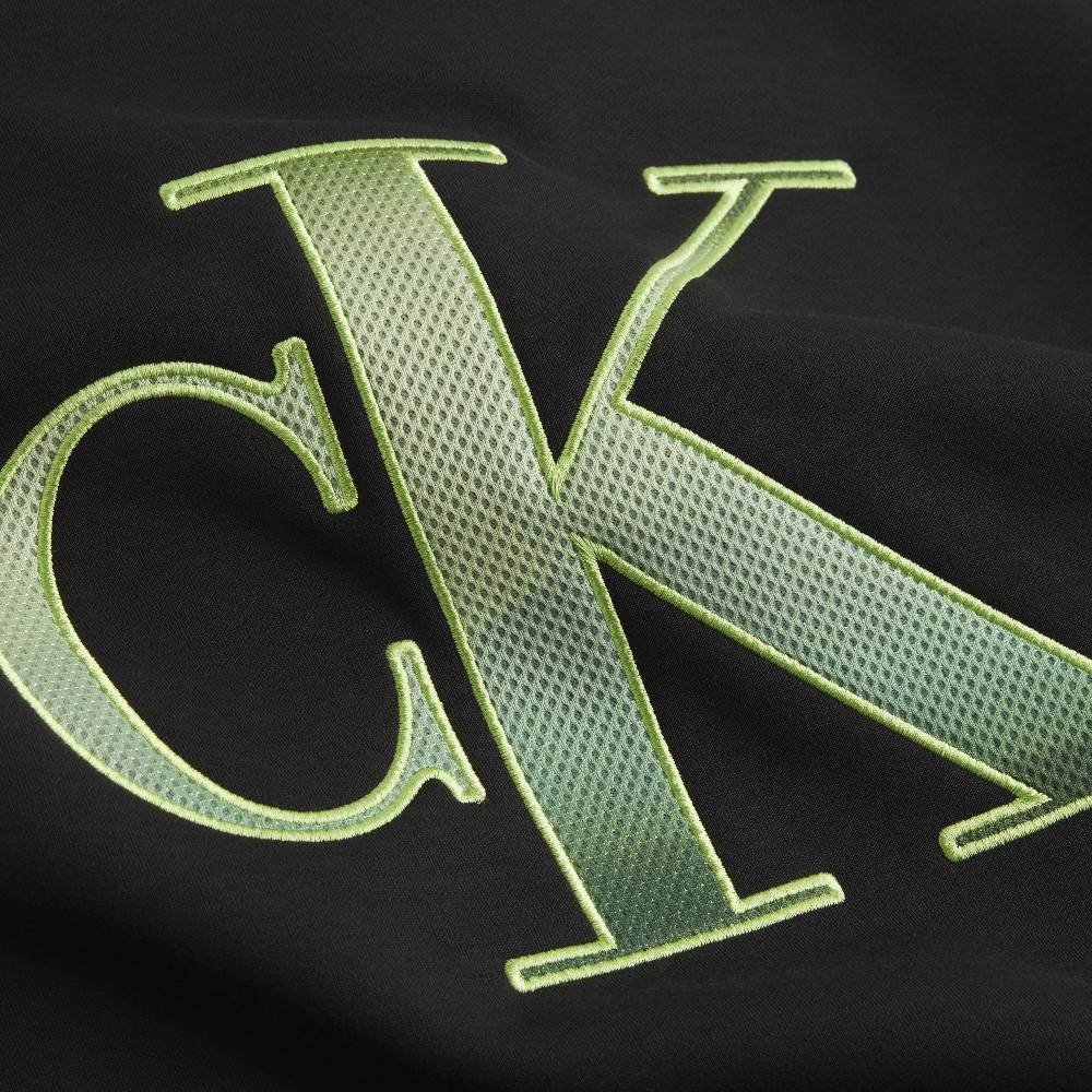CALVIN KLEIN  Felpa Nera da Uomo Calvin Klein - 100% Poliestere Liquidazione