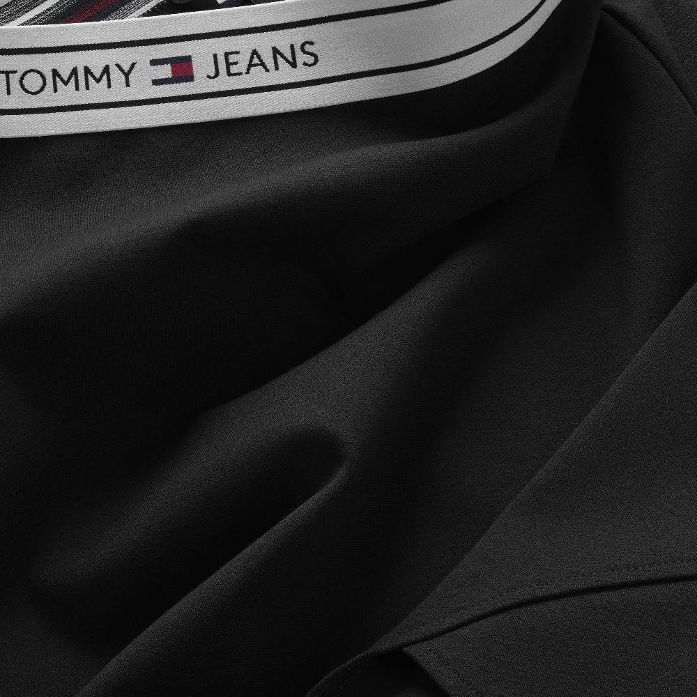 TOMMY JEANS  Gonna Nera Tommy Jeans - Tessuto Elasticizzato Viscosa Donna Sconti VIP