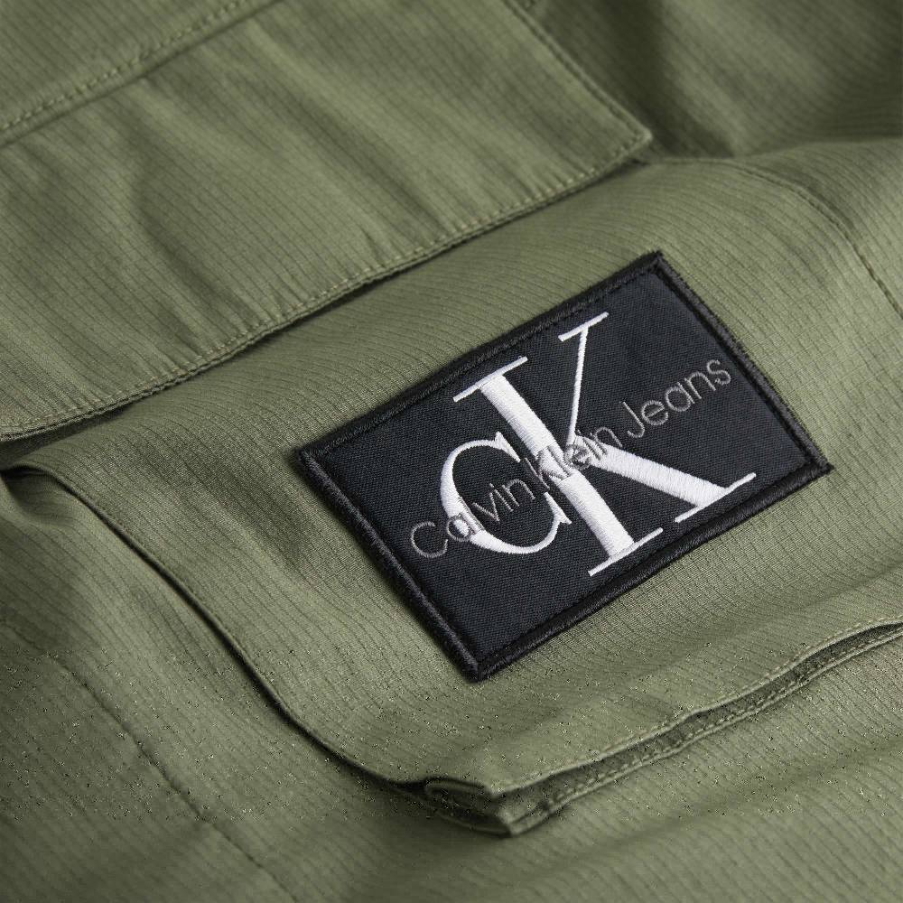 CALVIN KLEIN  Giacca Verde in Cotone Stretch Uomo Calvin Klein Super Saving Price