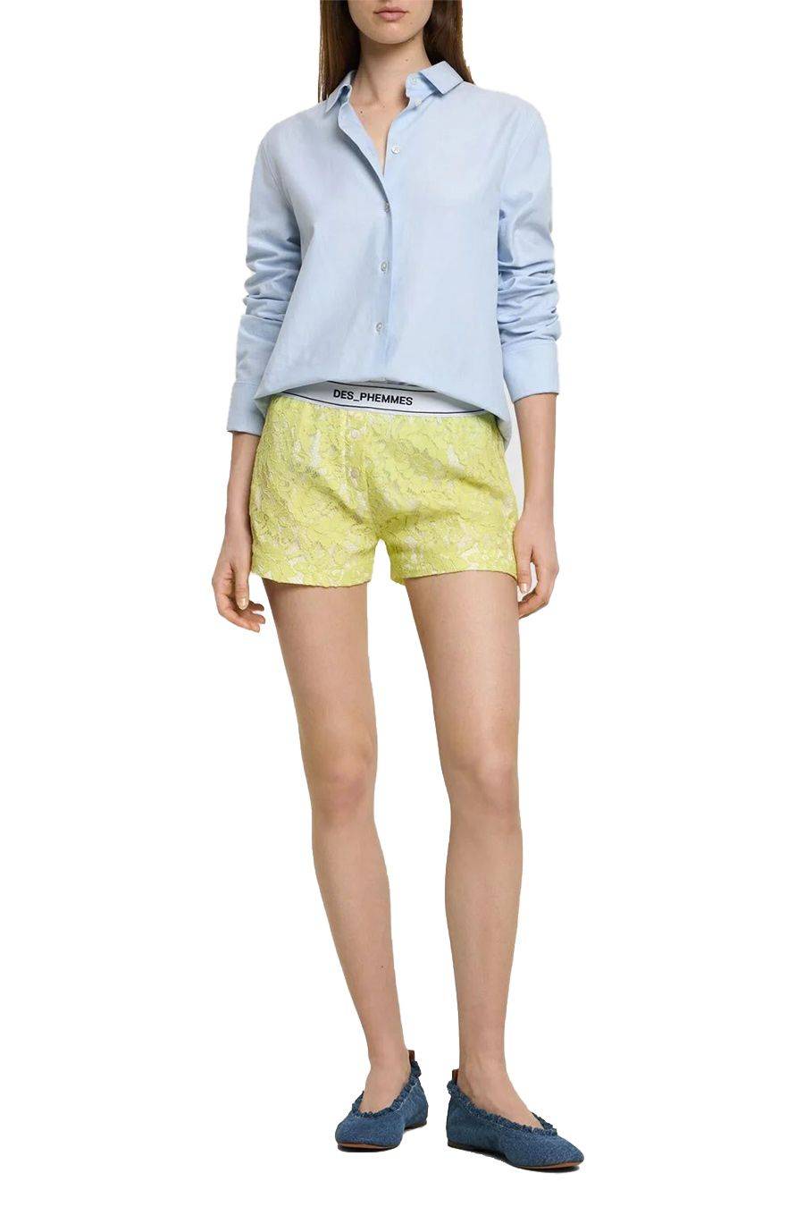 DES PHEMMES  Pantaloni Lime DES PHEMMES per Donne - 100% Poliestere Latest stili