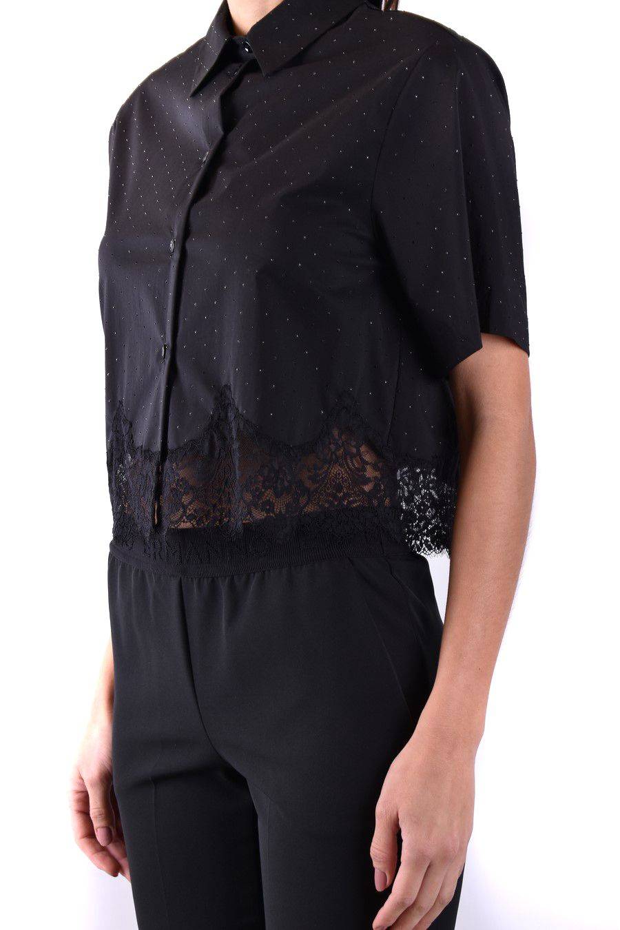 ERMANNO SCERVINO  Camicia Nera in Cotone Ermanno Scervino da Donna Sostegno trimestrale