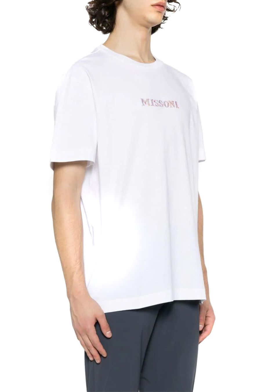 MISSONI  T-Shirt Bianca in Cotone Missoni da Uomo Limitato a 3 giorni