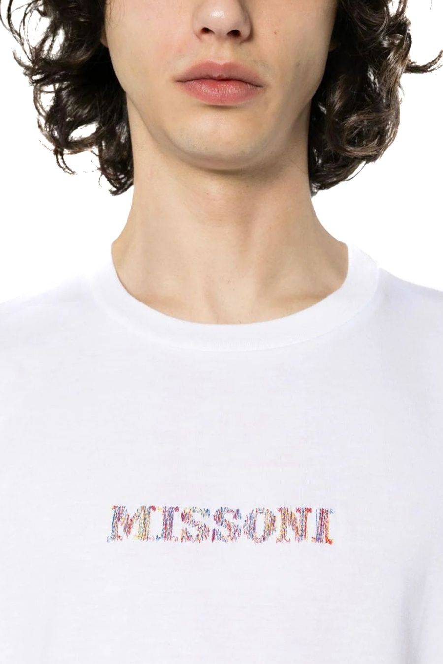 MISSONI  T-Shirt Bianca in Cotone Missoni da Uomo Limitato a 3 giorni