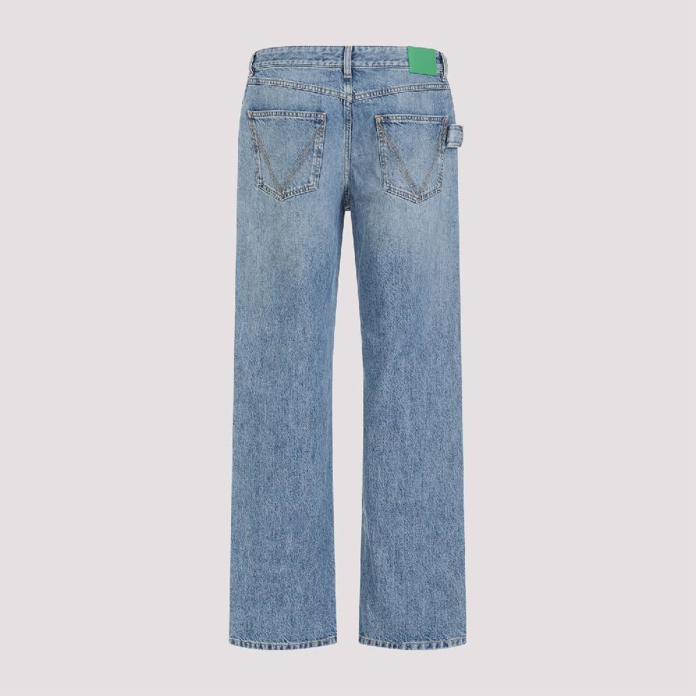 BOTTEGA VENETA  Jeans Dritti in Cotone Blu Medio Uomo Bottega Veneta Esporta salva