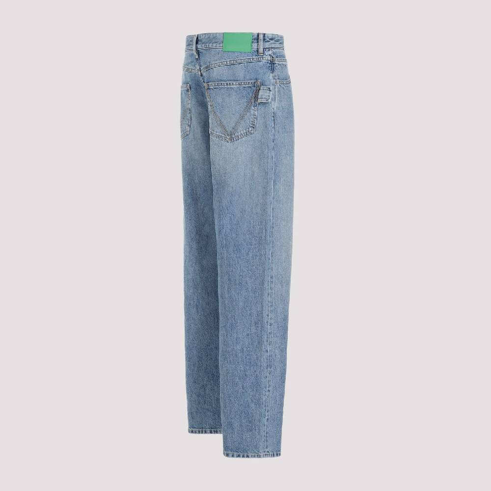 BOTTEGA VENETA  Jeans Dritti in Cotone Blu Medio Uomo Bottega Veneta Esporta salva