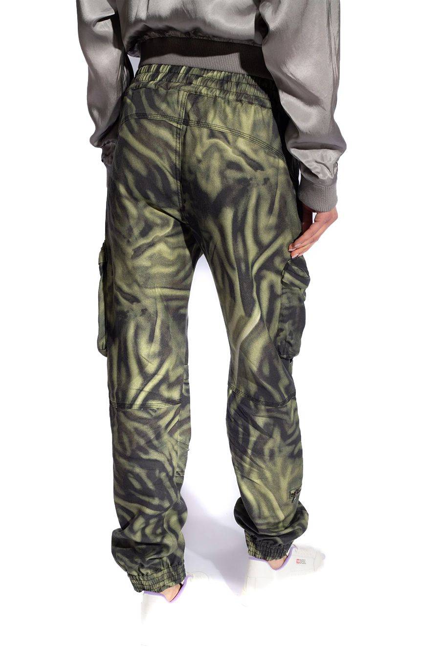 DIESEL  Pantaloni Diesel Multicolor in Lyocell per Donna - A12216 0WGAL5AFA Black Friday Prezzi