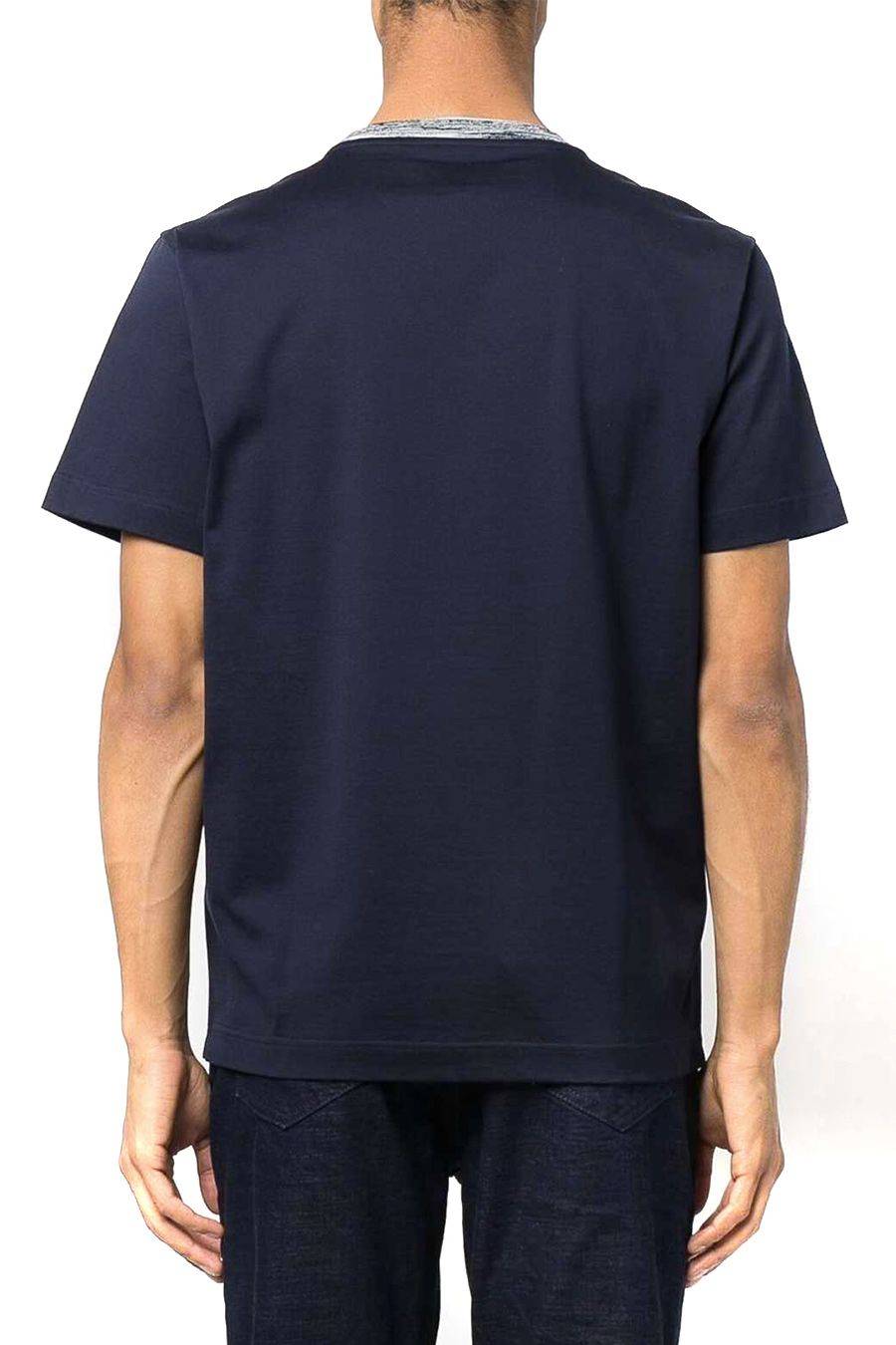 MISSONI  Polo di Cotone Blu Scuro Uomo Missoni UC22SL01-BJ0002-AS70WR Duty-free