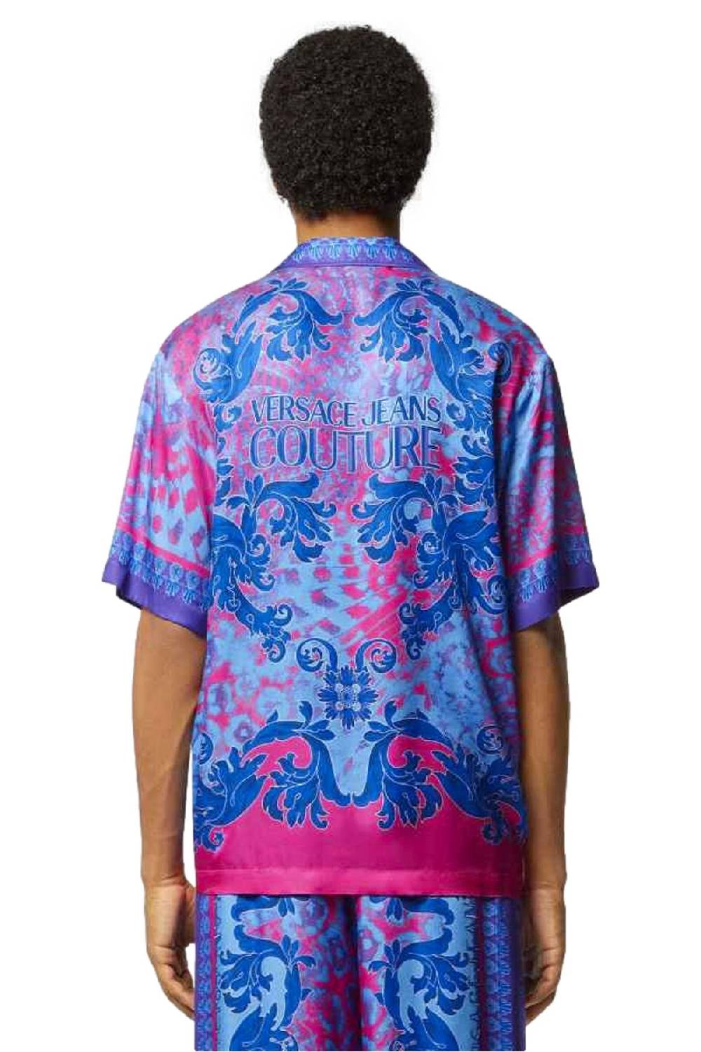 VERSACE JEANS COUTURE  Camicia Uomo Multicolore in Viscosa Versace Jeans Couture Sconti questo mese