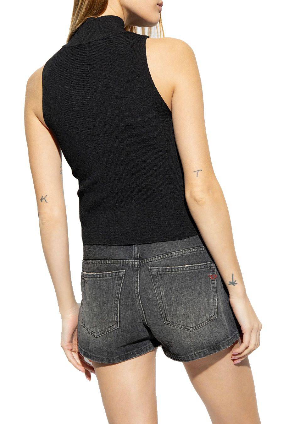 DIESEL  Top Nero in Cotone Diesel da Donna - A13020 0DLAX9XX Italia