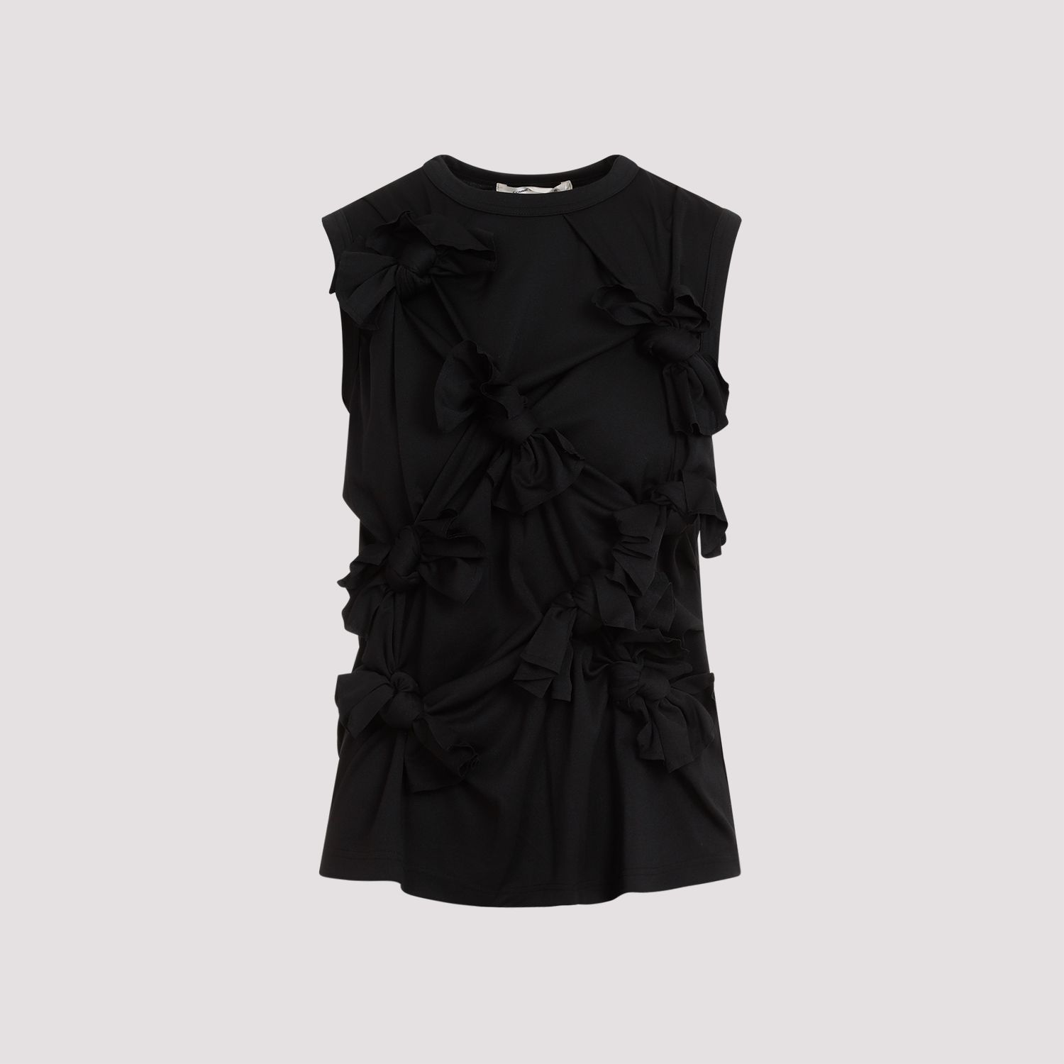 COMME DES GARÇONS  Top Senza Maniche Nero Annodato Comme des Garçons - Poliestere Fino Al -60%